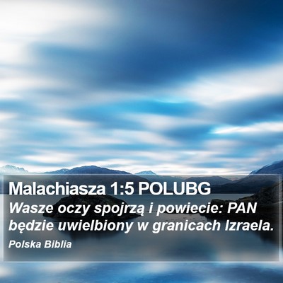 Malachiasza 1:5 POLUBG Bible Verse Image