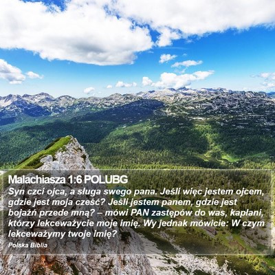 Malachiasza 1:6 POLUBG Bible Verse Image