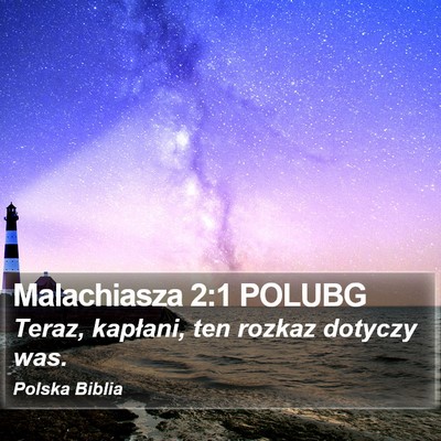 Malachiasza 2:1 POLUBG Bible Verse Image
