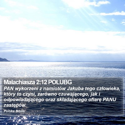 Malachiasza 2:12 POLUBG Bible Verse Image