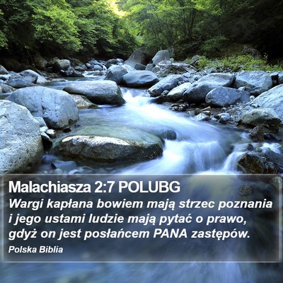 Malachiasza 2:7 POLUBG Bible Verse Image