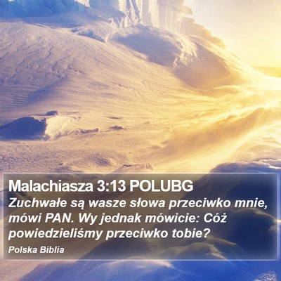 Malachiasza 3:13 POLUBG Bible Verse Image