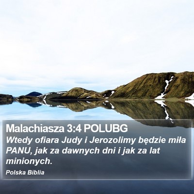 Malachiasza 3:4 POLUBG Bible Verse Image