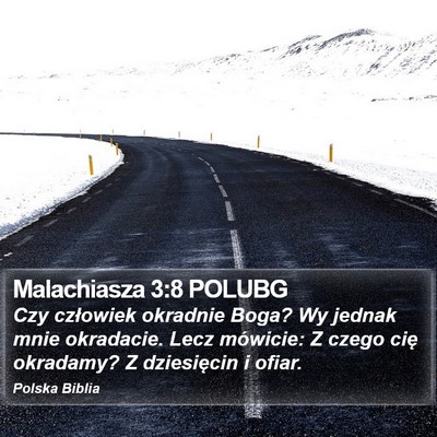 Malachiasza 3:8 POLUBG Bible Verse Image