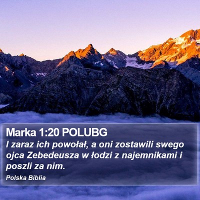 Marka 1:20 POLUBG Bible Verse Image