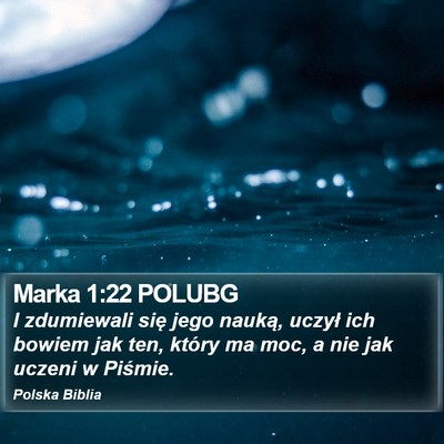 Marka 1:22 POLUBG Bible Verse Image
