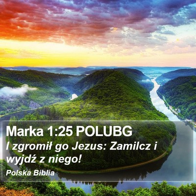 Marka 1:25 POLUBG Bible Verse Image