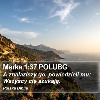 Marka 1:37 POLUBG Bible Verse Image