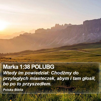 Marka 1:38 POLUBG Bible Verse Image