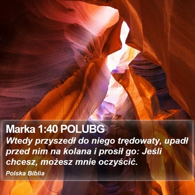 Marka 1:40 POLUBG Bible Verse Image