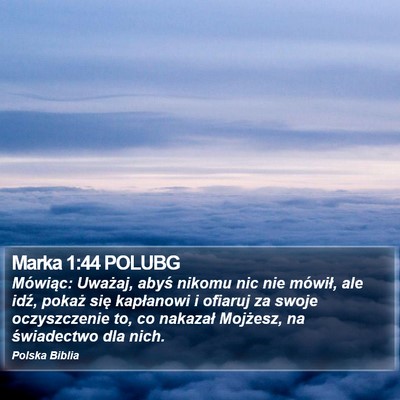 Marka 1:44 POLUBG Bible Verse Image