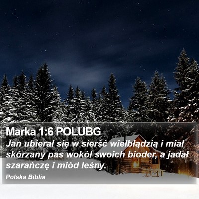 Marka 1:6 POLUBG Bible Verse Image