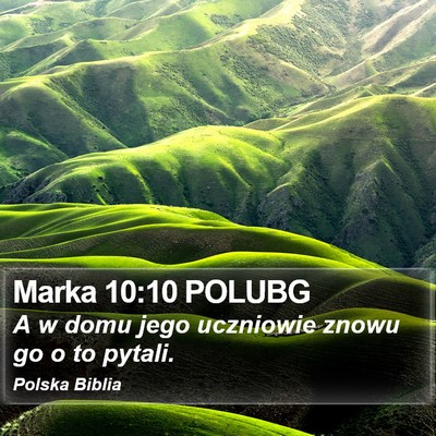 Marka 10:10 POLUBG Bible Verse Image