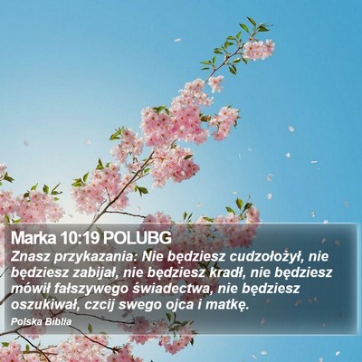Marka 10:19 POLUBG Bible Verse Image