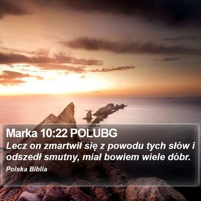 Marka 10:22 POLUBG Bible Verse Image