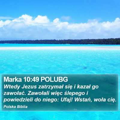 Marka 10:49 POLUBG Bible Verse Image