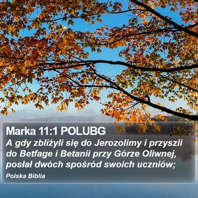 Marka 11:1 POLUBG Bible Verse Image