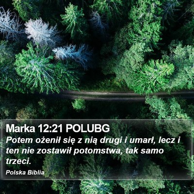 Marka 12:21 POLUBG Bible Verse Image