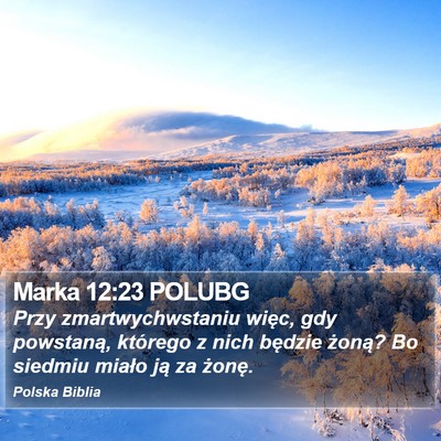 Marka 12:23 POLUBG Bible Verse Image
