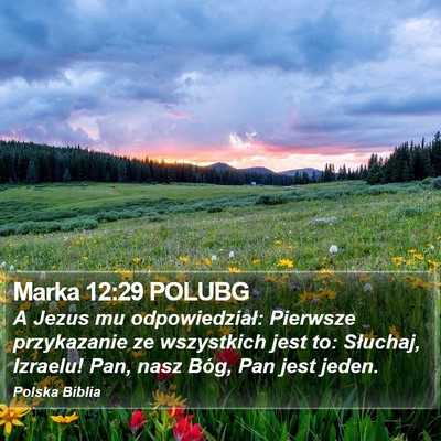 Marka 12:29 POLUBG Bible Verse Image