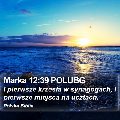 Marka 12:39 POLUBG Bible Verse Image