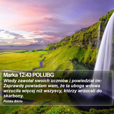 Marka 12:43 POLUBG Bible Verse Image