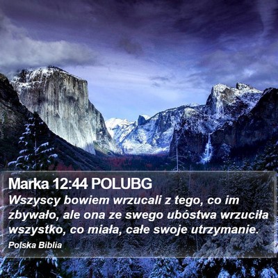 Marka 12:44 POLUBG Bible Verse Image