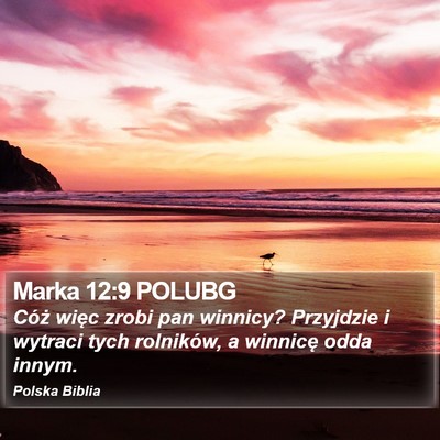 Marka 12:9 POLUBG Bible Verse Image