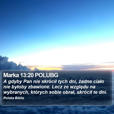 Marka 13:20 POLUBG Bible Verse Image