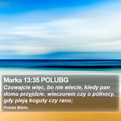 Marka 13:35 POLUBG Bible Verse Image