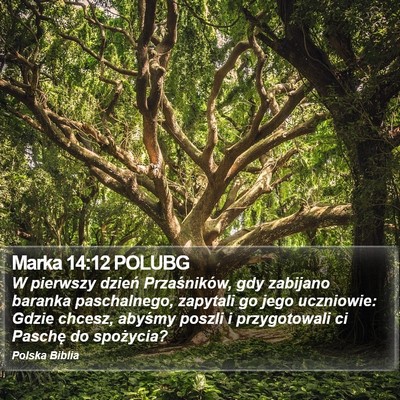 Marka 14:12 POLUBG Bible Verse Image