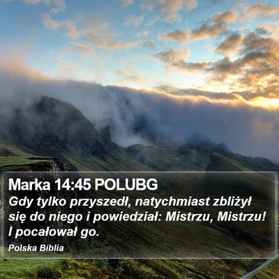 Marka 14:45 POLUBG Bible Verse Image