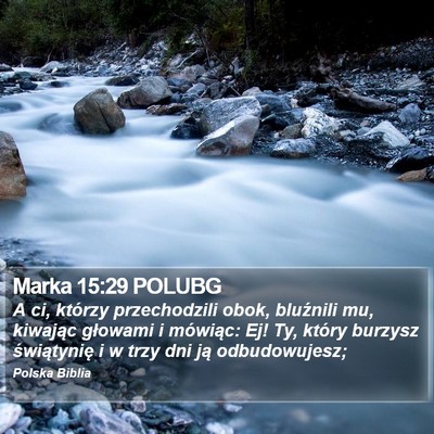 Marka 15:29 POLUBG Bible Verse Image