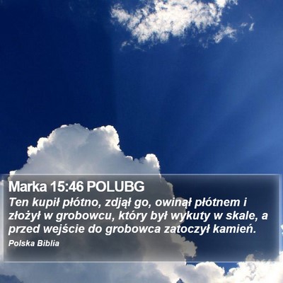 Marka 15:46 POLUBG Bible Verse Image