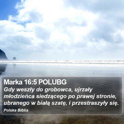 Marka 16:5 POLUBG Bible Verse Image