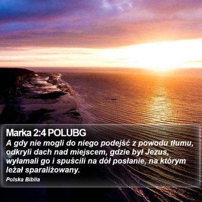 Marka 2:4 POLUBG Bible Verse Image