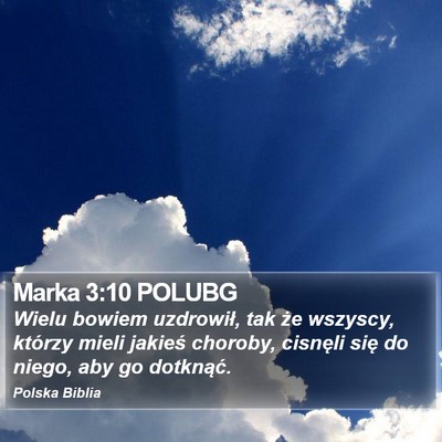 Marka 3:10 POLUBG Bible Verse Image