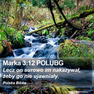 Marka 3:12 POLUBG Bible Verse Image