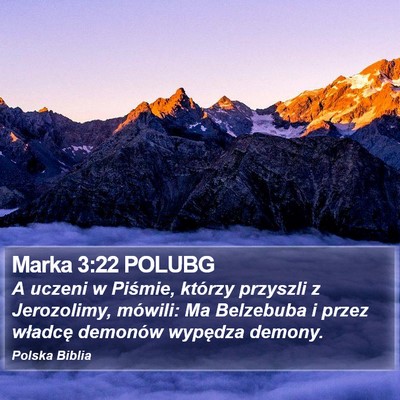 Marka 3:22 POLUBG Bible Verse Image