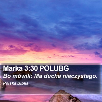Marka 3:30 POLUBG Bible Verse Image