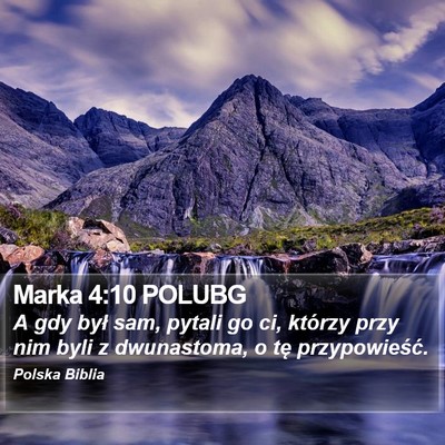 Marka 4:10 POLUBG Bible Verse Image