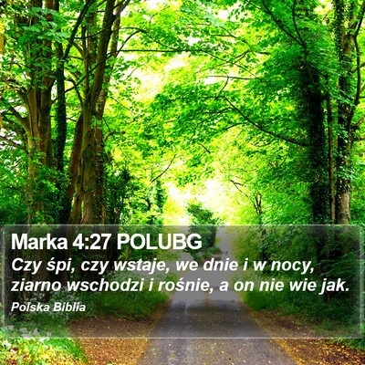Marka 4:27 POLUBG Bible Verse Image