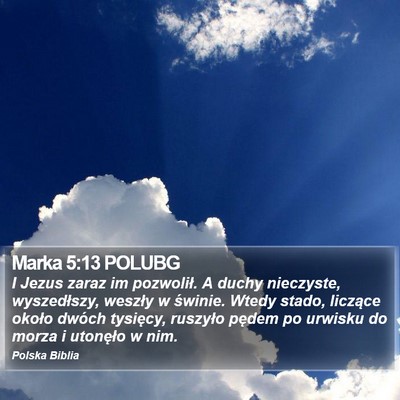 Marka 5:13 POLUBG Bible Verse Image