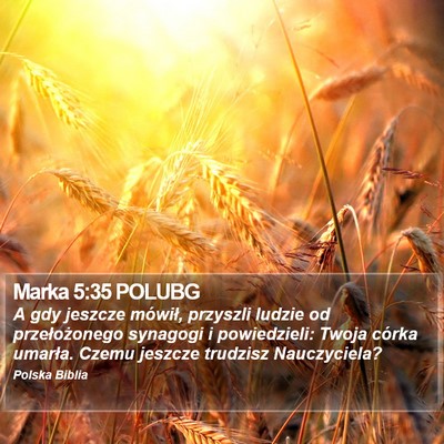 Marka 5:35 POLUBG Bible Verse Image