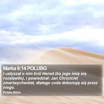 Marka 6:14 POLUBG Bible Verse Image