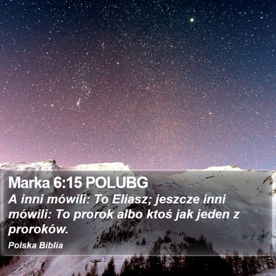 Marka 6:15 POLUBG Bible Verse Image