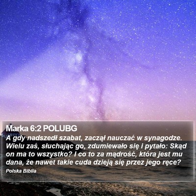 Marka 6:2 POLUBG Bible Verse Image