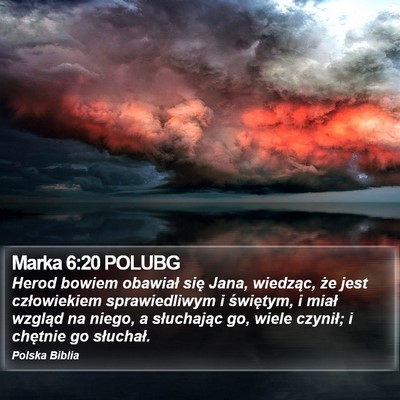 Marka 6:20 POLUBG Bible Verse Image