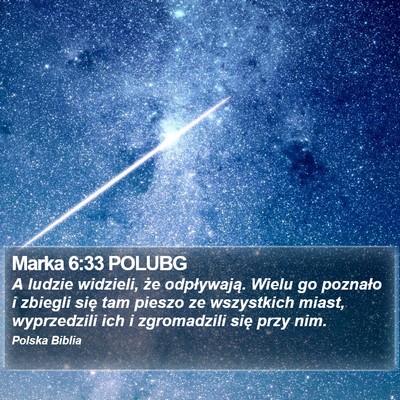 Marka 6:33 POLUBG Bible Verse Image