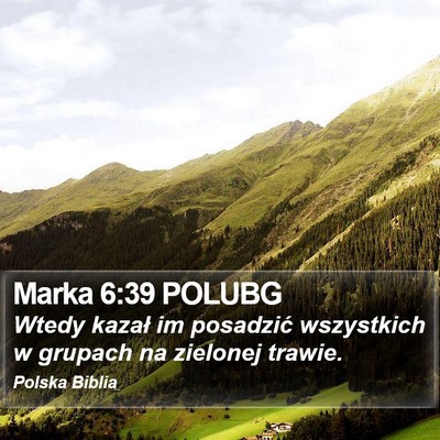 Marka 6:39 POLUBG Bible Verse Image